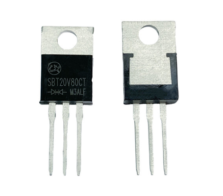 20A80V SBT20V80CT Velocidade de comutação rápida Diodos Schottky de baixa frequência VF para retificador
