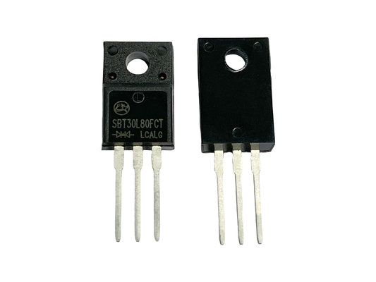 30A80V SBT30L80FCT TO-220F Diodos Schottky de baixa frequência de baixa eficiência para fontes de alimentação