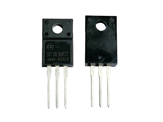 30A100V SBT30L100FCT Velocidade de comutação rápida Diodos Schottky VF baixos TO-220F