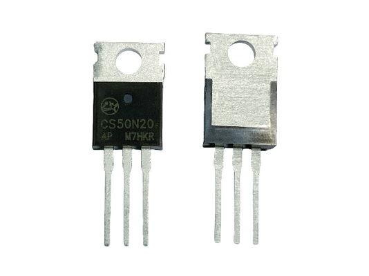 50200V CS50N20AP MOSFET Alta tensão de ruptura Circuito de comutação de baixa potência Ciss para aplicações de adaptadores e carregadores