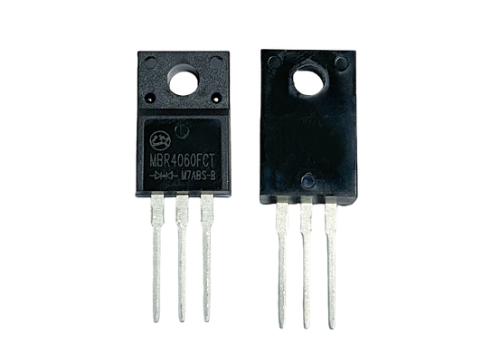 Diodos de barreira Schottky de baixa frequência de 40A60V para fontes de alimentação de modo comutado em miniatura MBR4060FCT