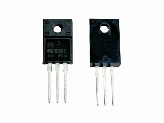 Diodos de barreira de Schottky 20A100V Solução acessível para proteção contra polaridade MBR20100FCT