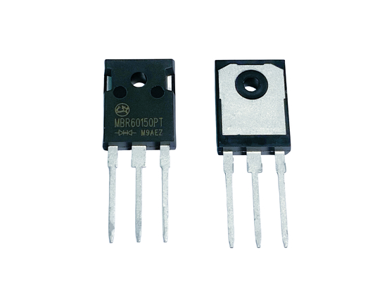 Diodos de barreira de Schottky de alta corrente de 60A a 150V para redes de alimentação MBR60150PT