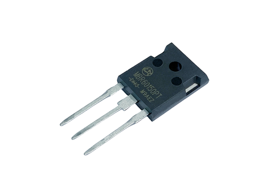 Diodos de barreira de Schottky de alta corrente de 60A a 150V para redes de alimentação MBR60150PT