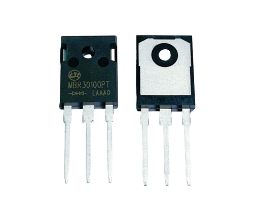Diodos de barreira de Schottky de alta corrente de 30A a 100V para conversores de corrente contínua para TO-247