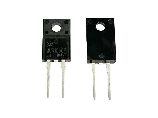 Diodos de recuperação rápida e duráveis com tempo de recuperação ultra-tempo TO-220FAC MUR1560F