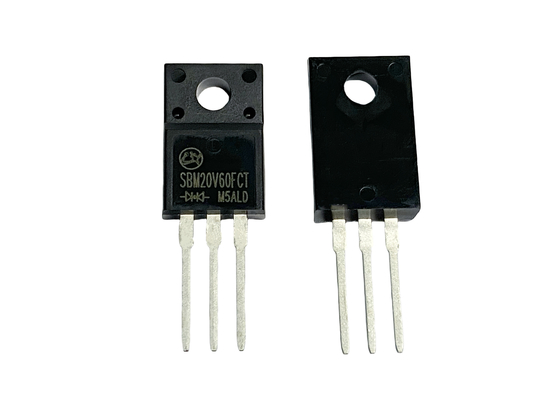 20V600A Diodos Schottky de baixa frequência de alta corrente para iluminação LED SBM20V60FCT TO-220F